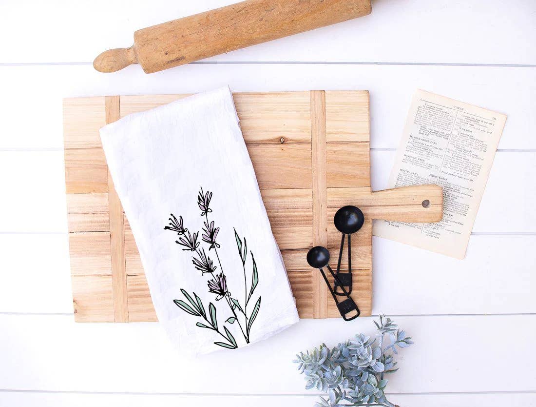 Lavender Bliss Eco-Friendly Kitchen Towel