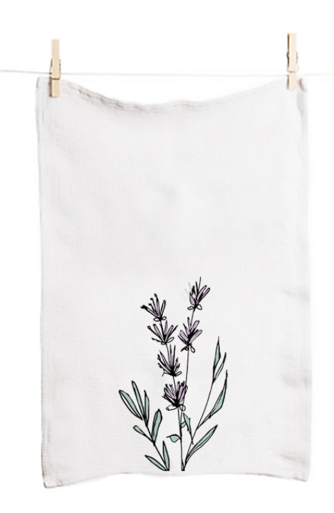 Lavender Bliss Eco-Friendly Kitchen Towel