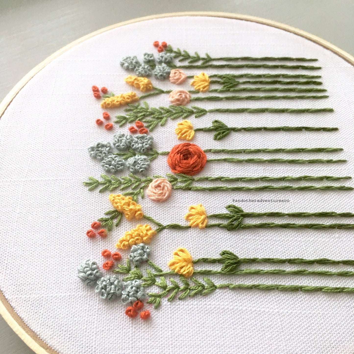 Beginner Embroidery Kit - Wildflowers Indian Summer