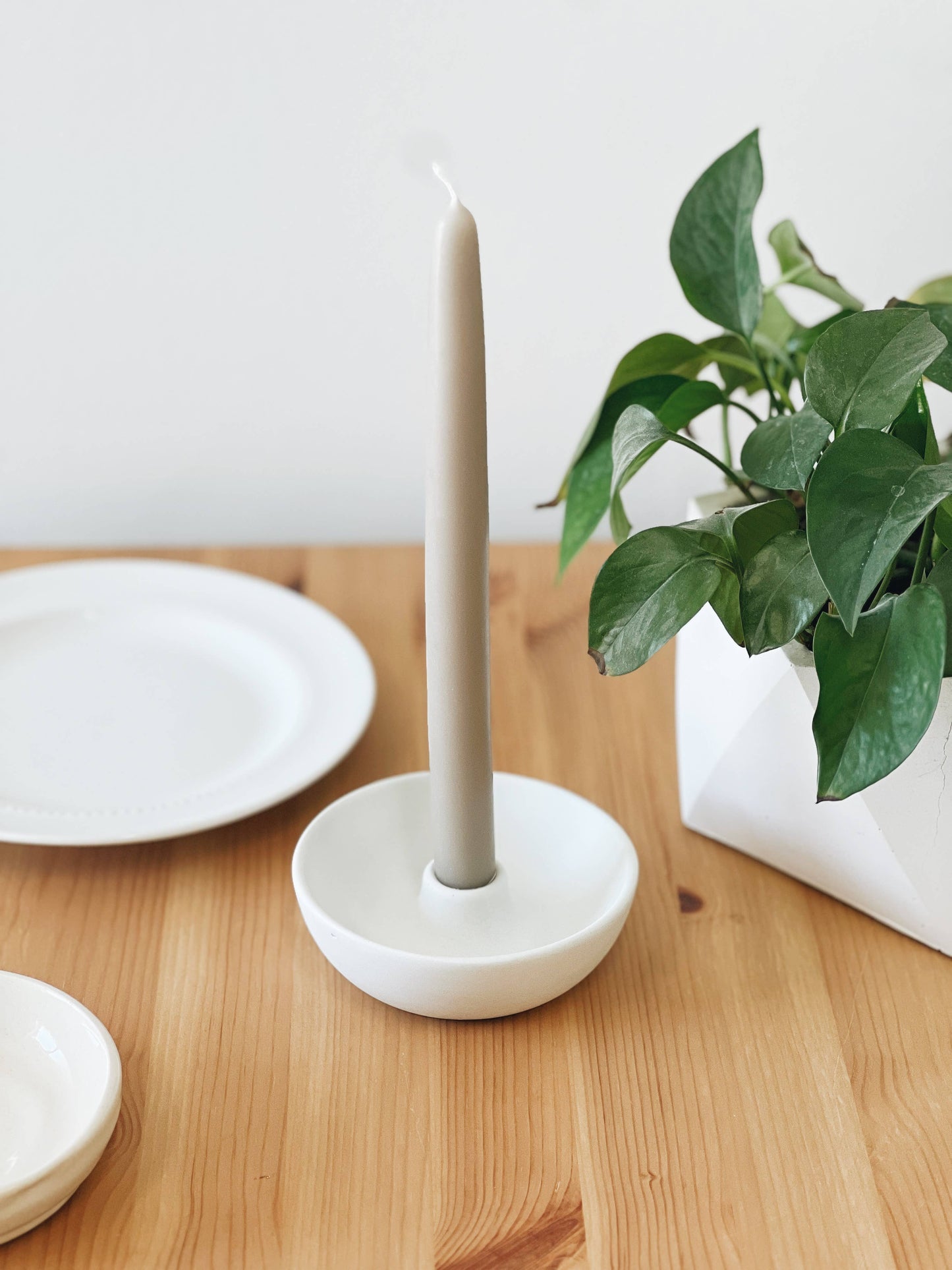 Concrete Bowl Candle Holder