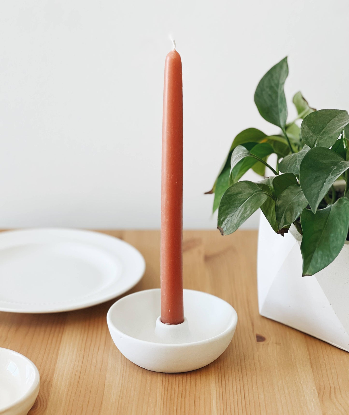 Concrete Bowl Candle Holder