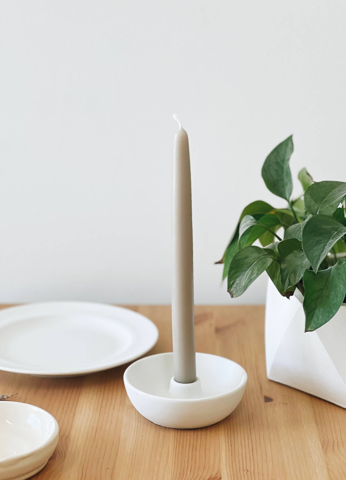 Concrete Bowl Candle Holder