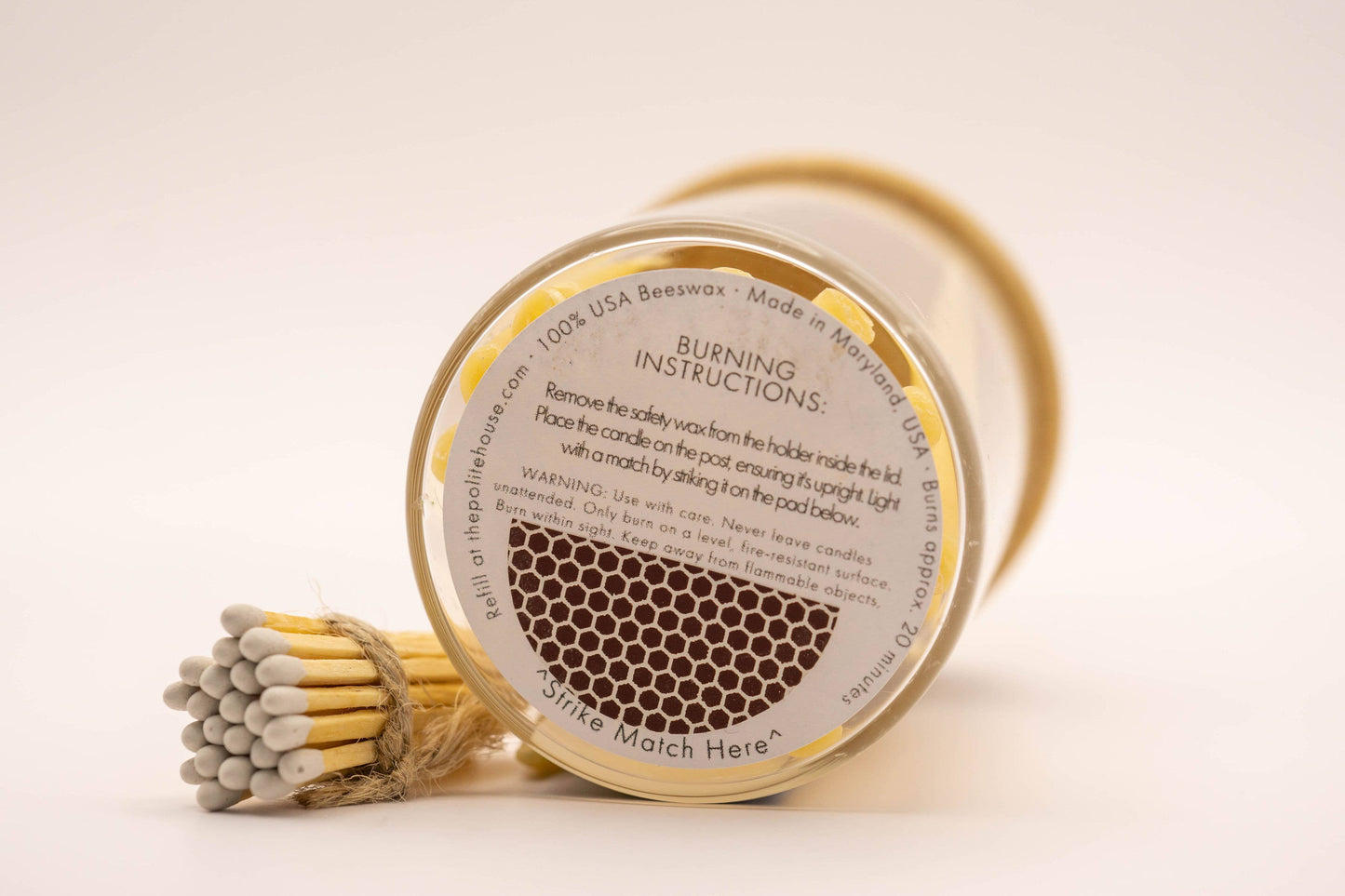 Intentional Beeswax Candle Set (20 Minute Mindfulness)