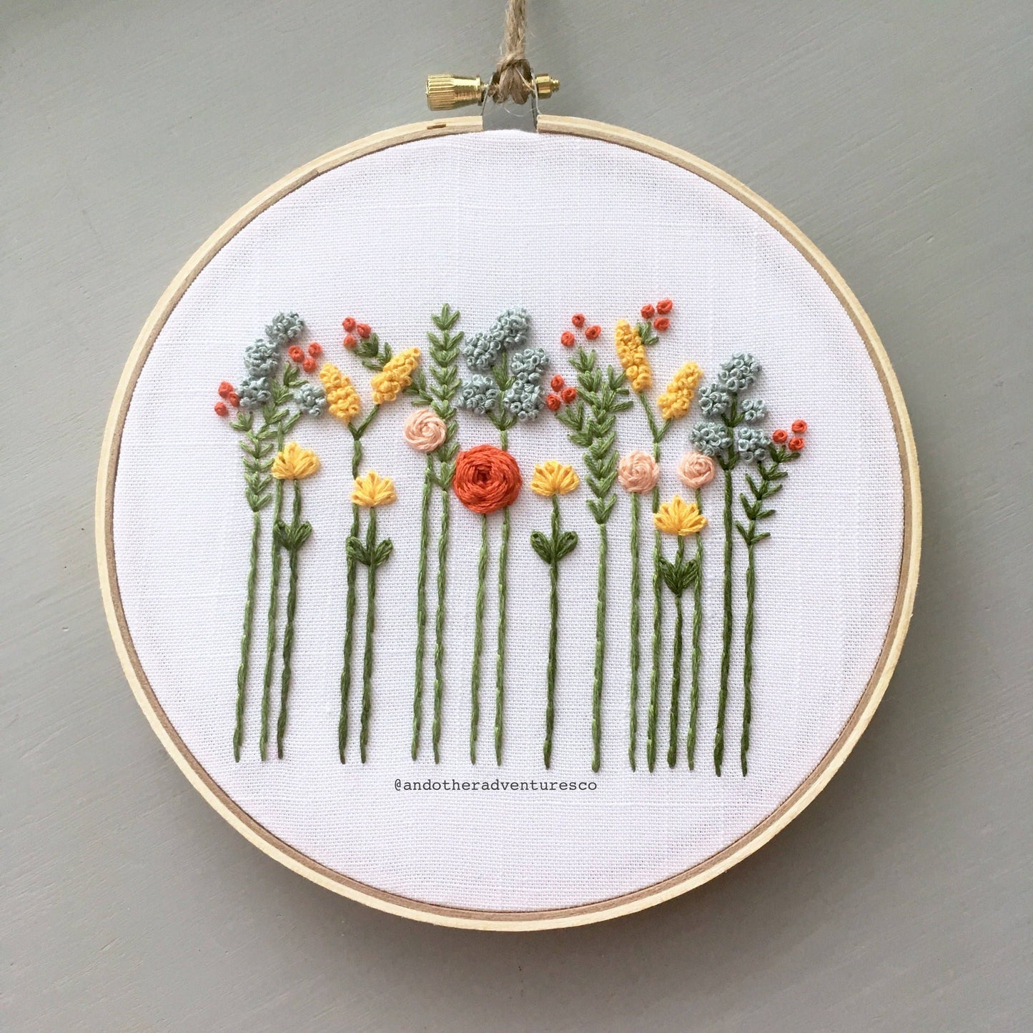 Beginner Embroidery Kit - Wildflowers Indian Summer