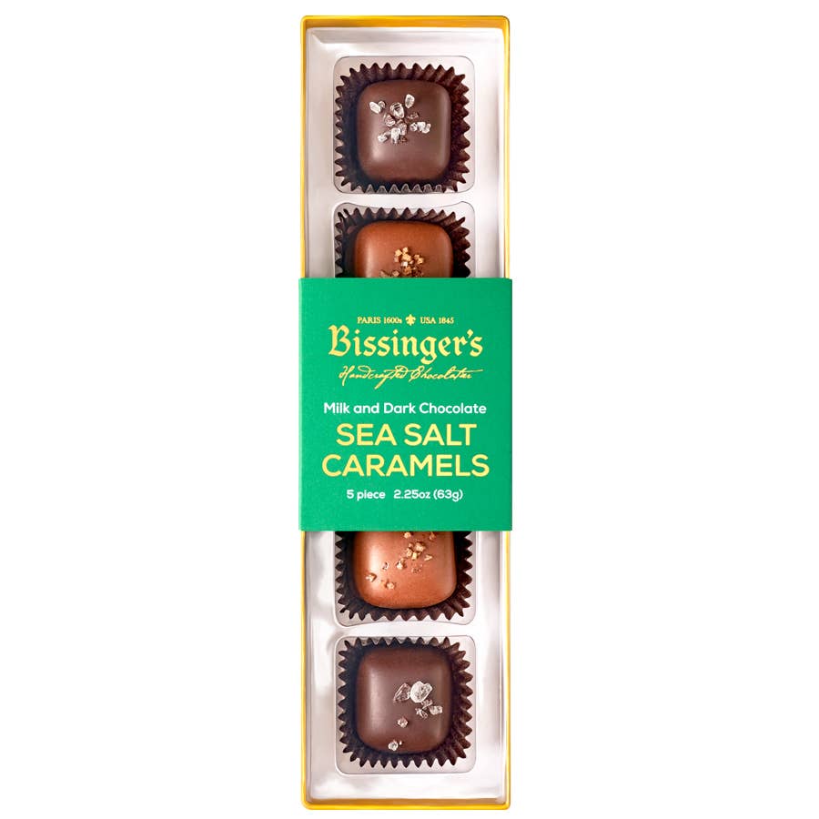 Bissinger's Milk & Dark Sea Salt Caramels Flight - 5 PC