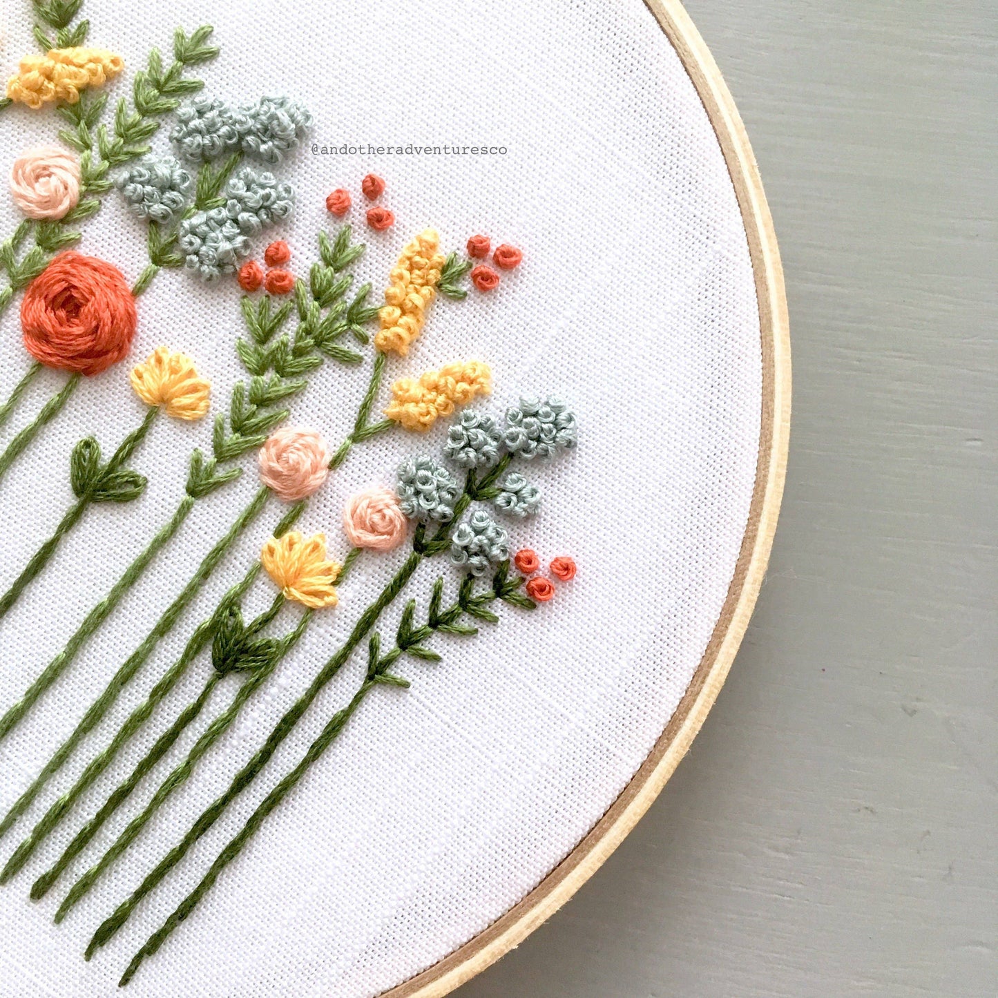 Beginner Embroidery Kit - Wildflowers Indian Summer